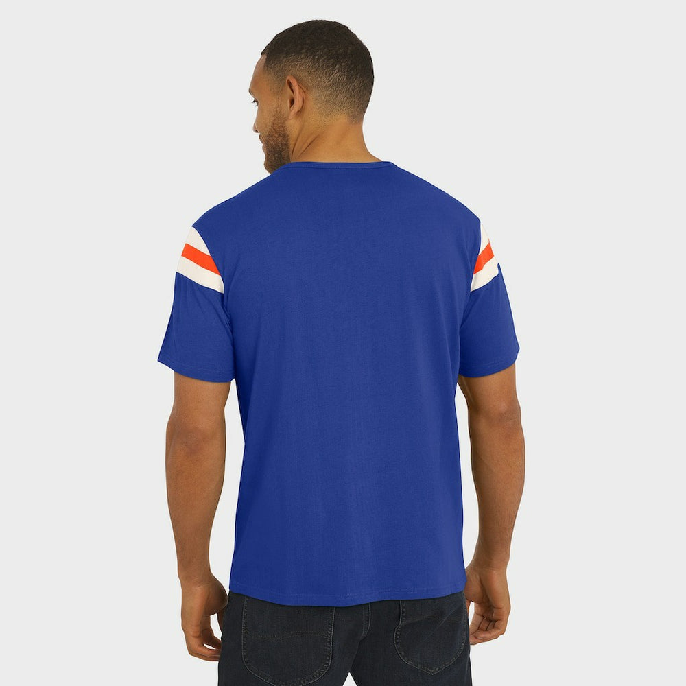 Darius Rucker Collection Distressed Throwback Shoulder Stripe T-Shirt - Denver Broncos T-shirts