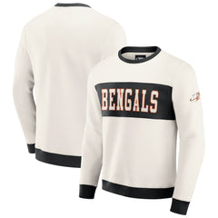 Darius Rucker Collection Colorblock Pullover Sweatshirt - Cincinnati Bengals Pullover