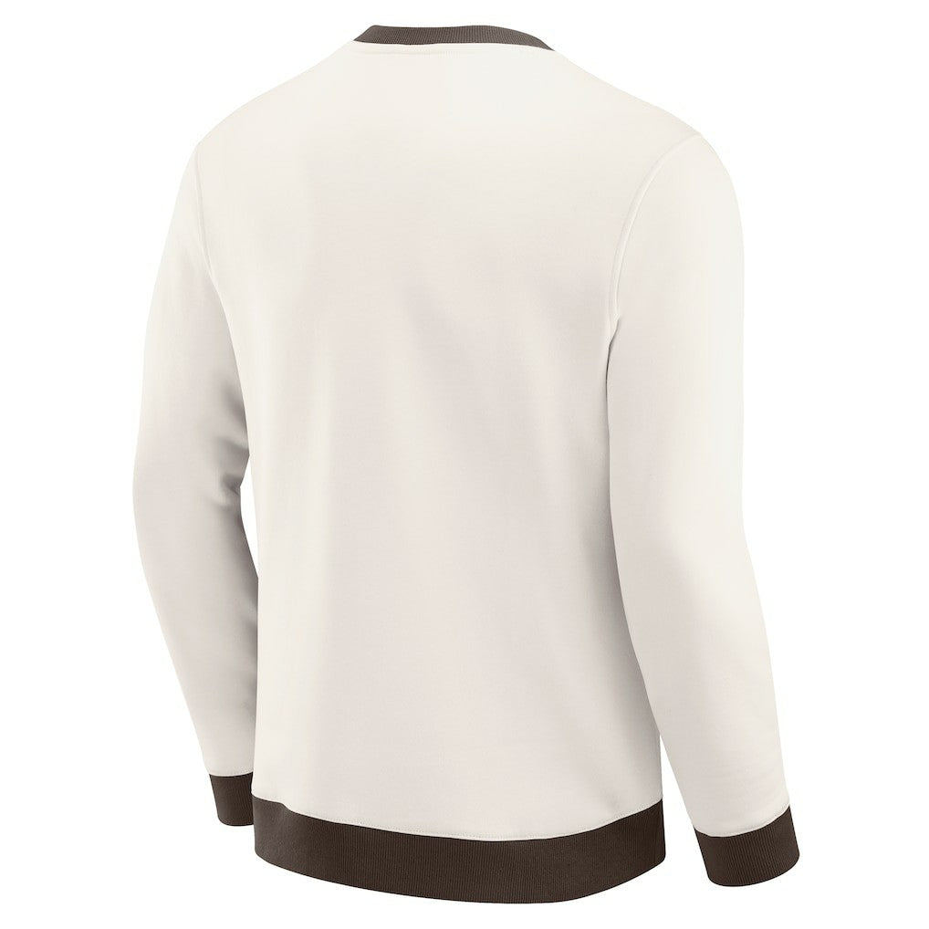 Darius Rucker Collection Colorblock Pullover Sweatshirt - Cleveland Browns Pullover