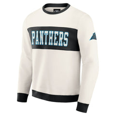 Darius Rucker Collection Colorblock Pullover Sweatshirt - Carolina Panthers Pullover