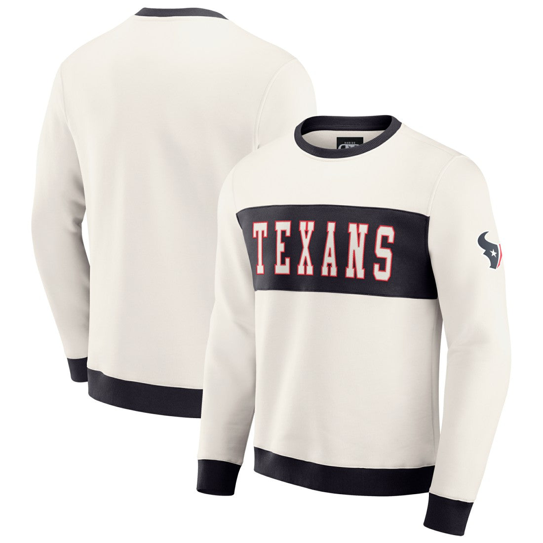 Darius Rucker Collection Colorblock Pullover Sweatshirt - Houston Texans Pullover