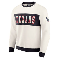 Darius Rucker Collection Colorblock Pullover Sweatshirt - Houston Texans Pullover