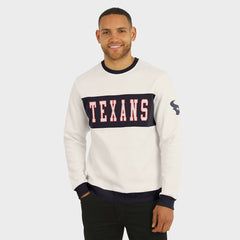 Darius Rucker Collection Colorblock Pullover Sweatshirt - Houston Texans Pullover