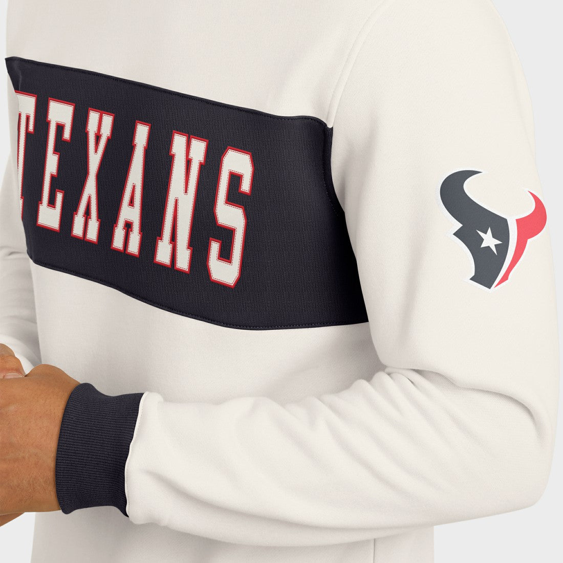 Darius Rucker Collection Colorblock Pullover Sweatshirt - Houston Texans Pullover