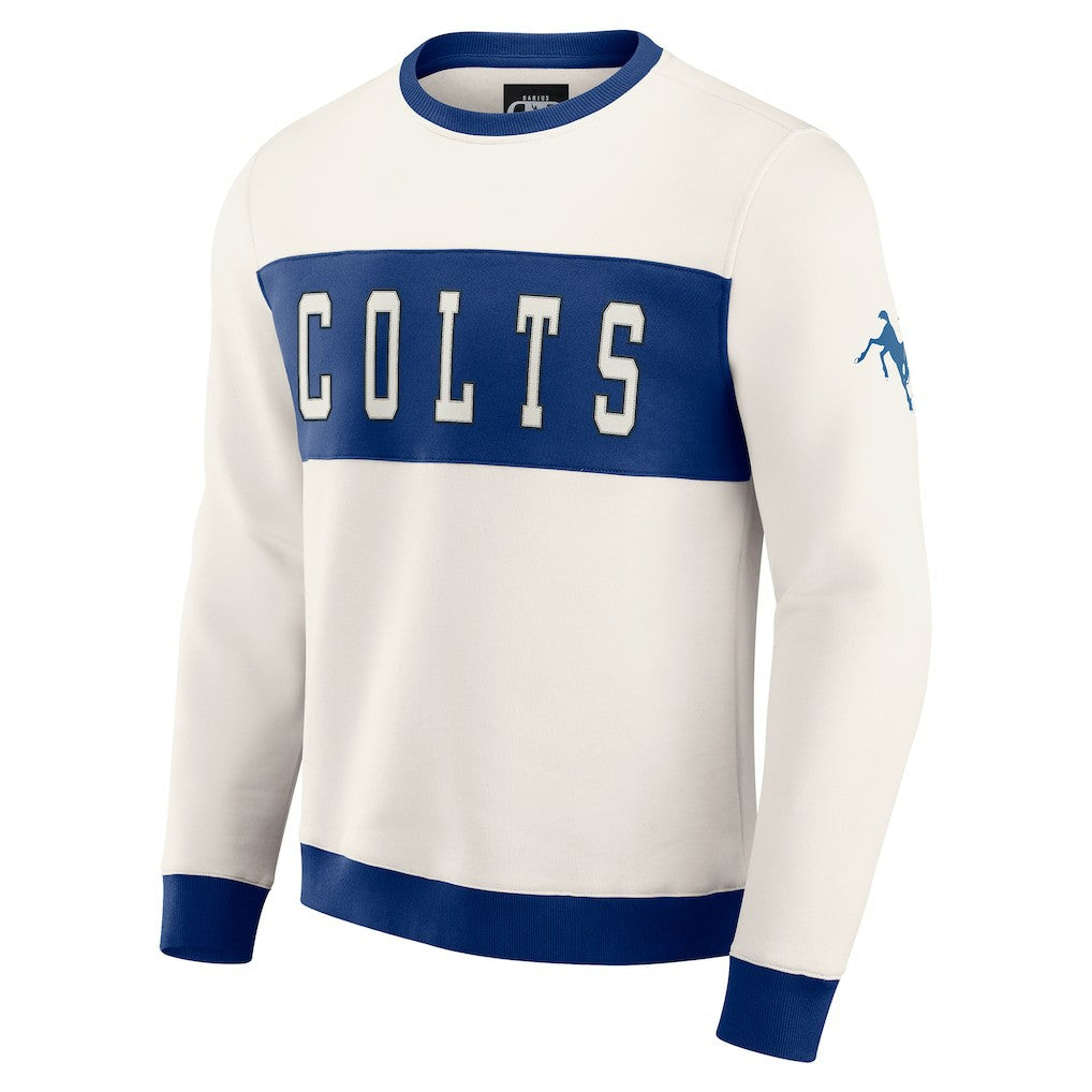 Darius Rucker Collection Colorblock Pullover Sweatshirt - Indianapolis Colts Pullover