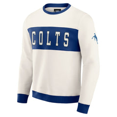 Darius Rucker Collection Colorblock Pullover Sweatshirt - Indianapolis Colts Pullover
