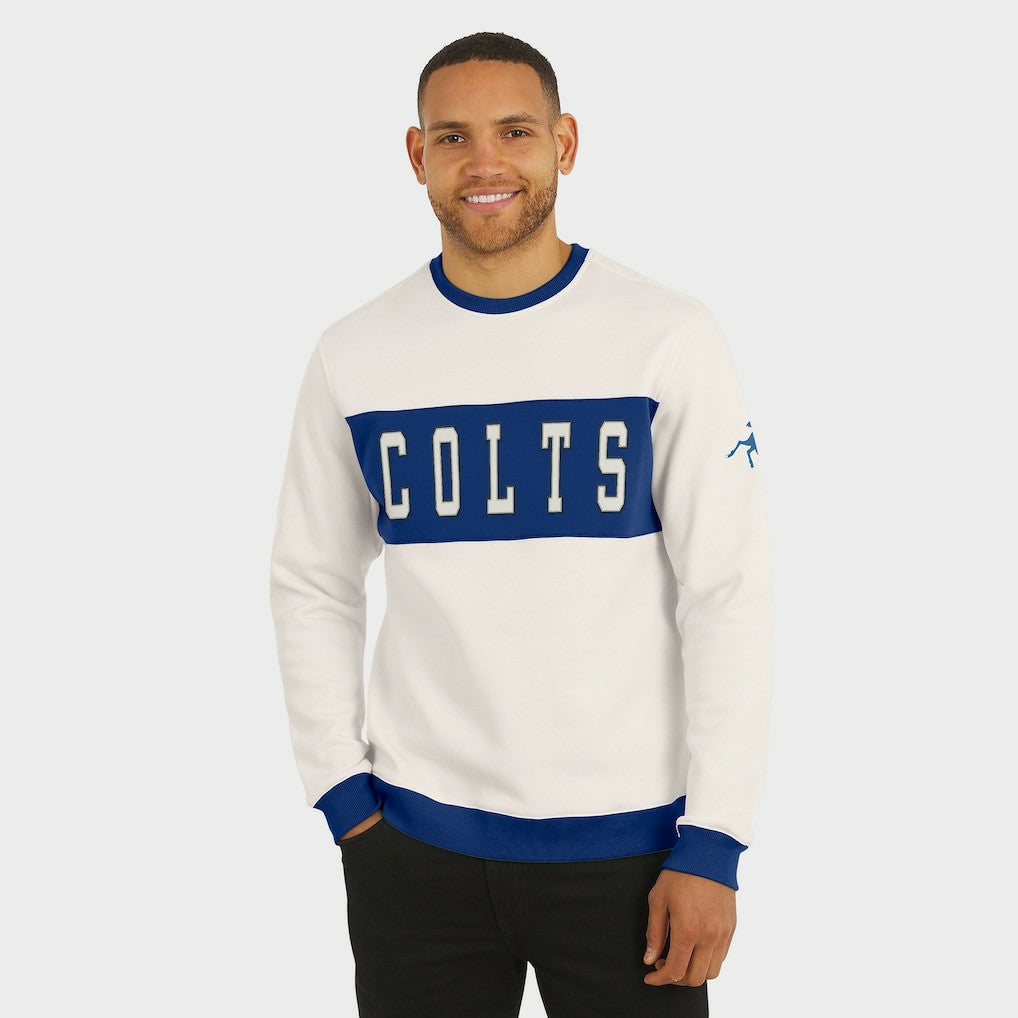 Darius Rucker Collection Colorblock Pullover Sweatshirt - Indianapolis Colts Pullover