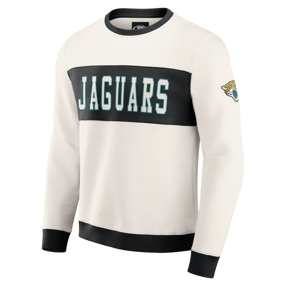 Darius Rucker Collection Colorblock Pullover Sweatshirt - Jacksonville Jaguars Pullover