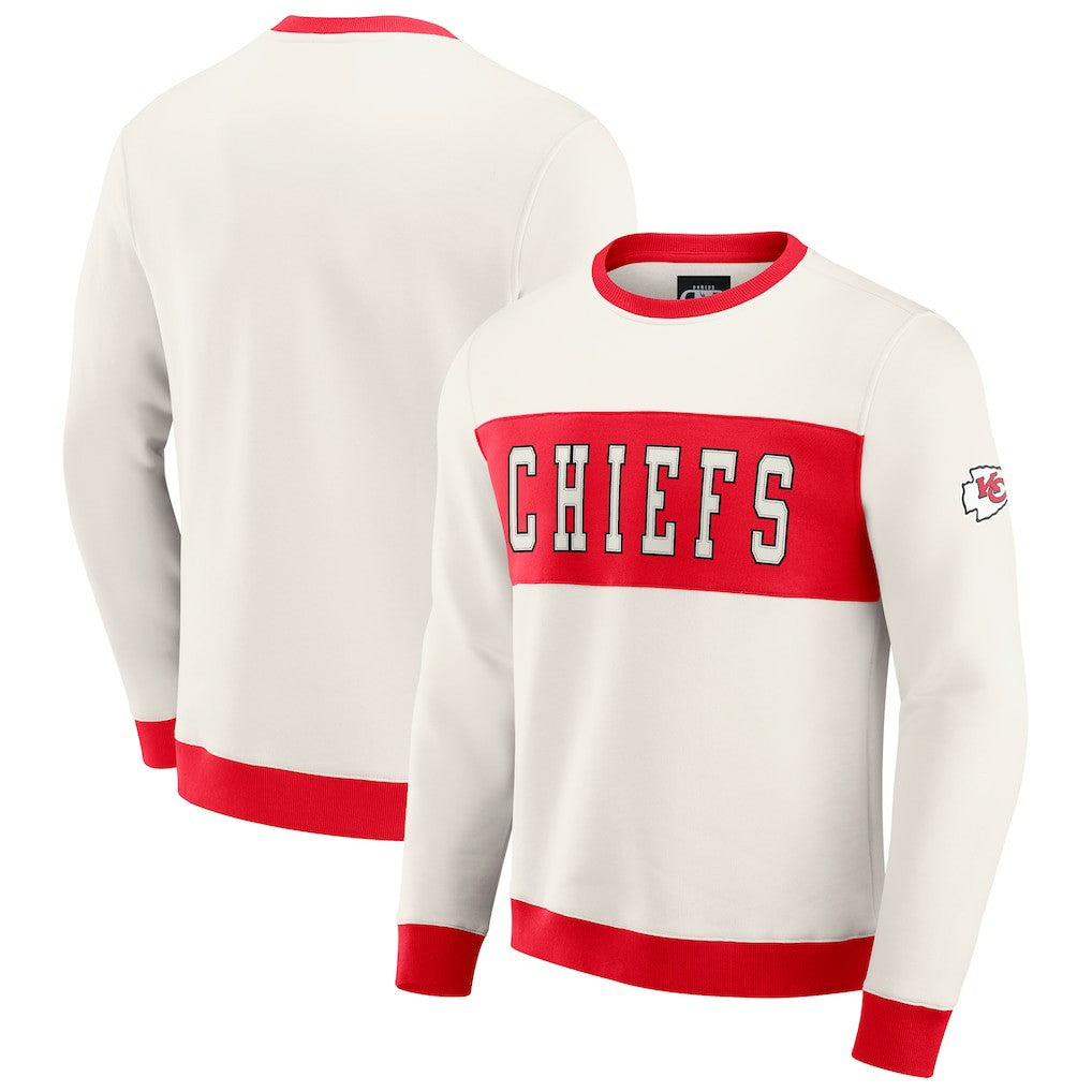 Darius Rucker Collection Colorblock Pullover Sweatshirt - Kansas City Chiefs Pullover