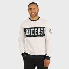 Darius Rucker Collection Colorblock Pullover Sweatshirt - Las Vegas Raiders Pullover