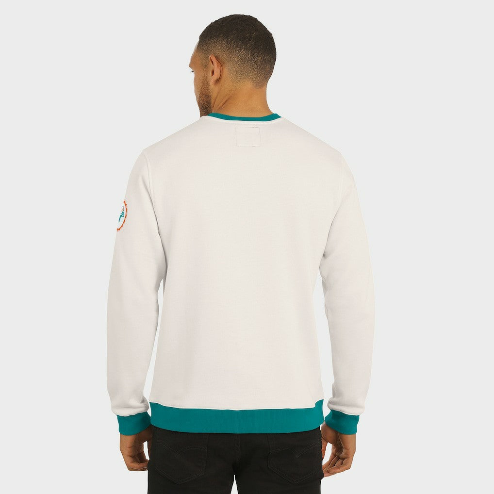Darius Rucker Collection Colorblock Pullover Sweatshirt - Miami Dolphins Pullover
