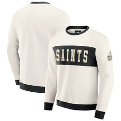 Darius Rucker Collection Colorblock Pullover Sweatshirt - New Orleans Saints Pullover