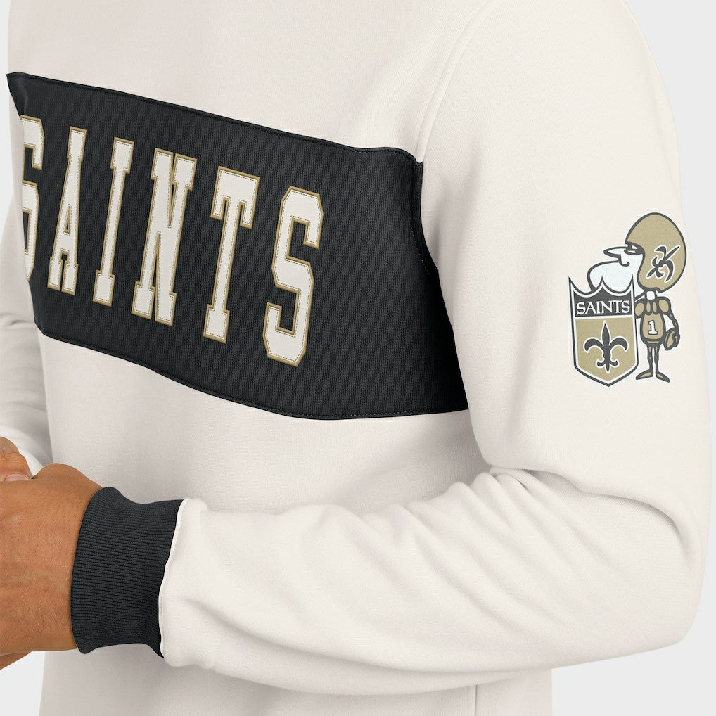 Darius Rucker Collection Colorblock Pullover Sweatshirt - New Orleans Saints Pullover
