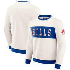 Darius Rucker Collection Colorblock Pullover Sweatshirt - Buffalo Bills Pullover
