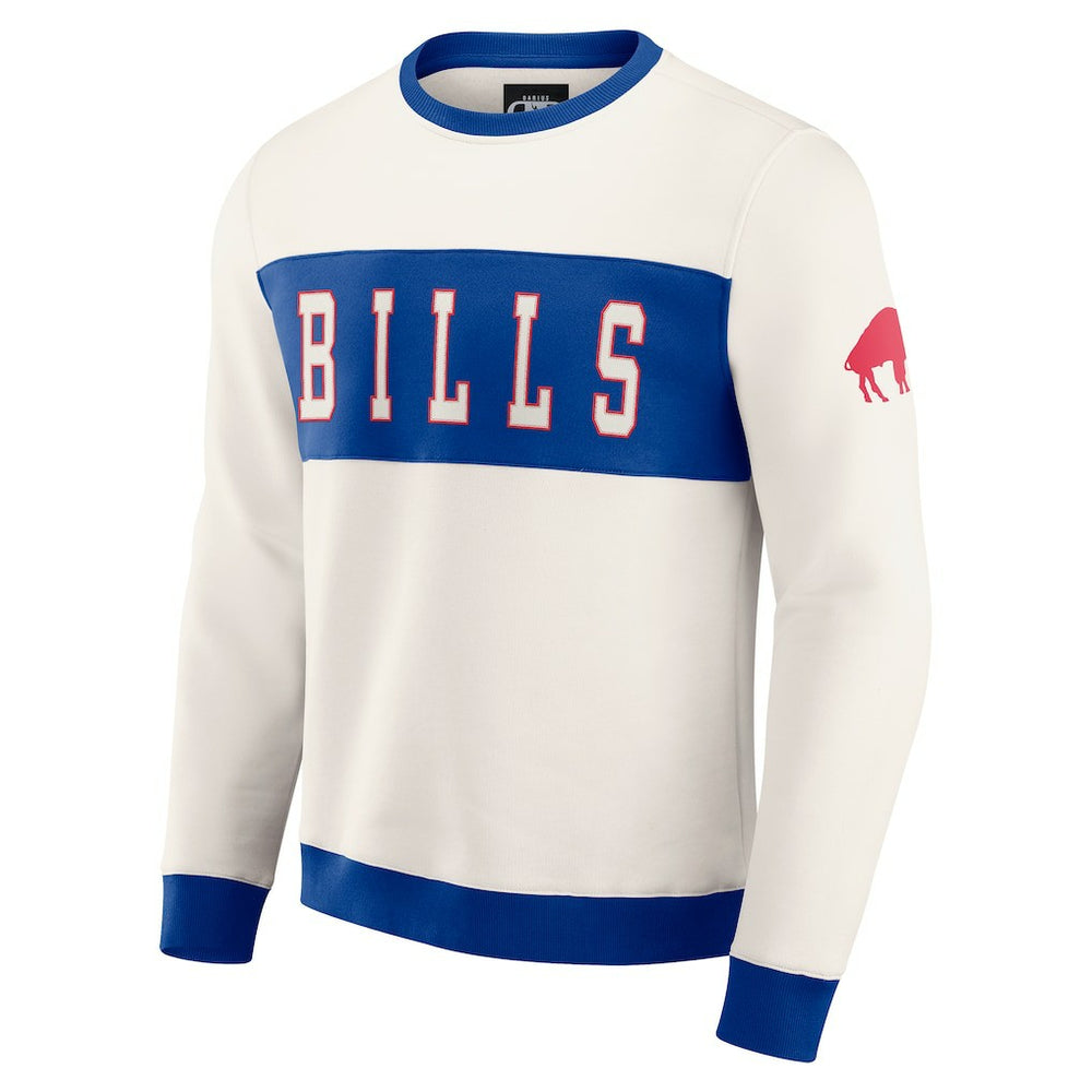 Darius Rucker Collection Colorblock Pullover Sweatshirt - Buffalo Bills Pullover