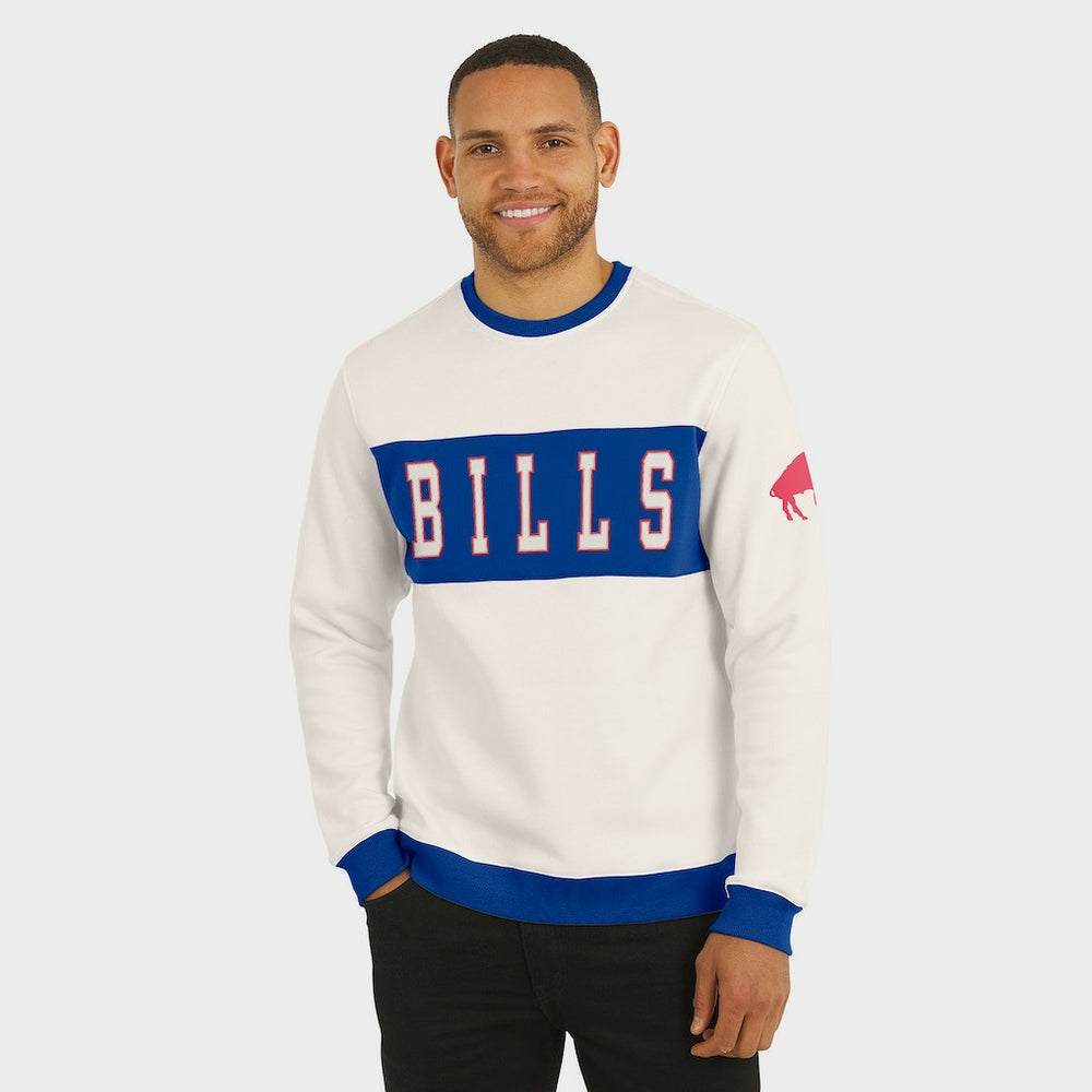 Darius Rucker Collection Colorblock Pullover Sweatshirt - Buffalo Bills Pullover