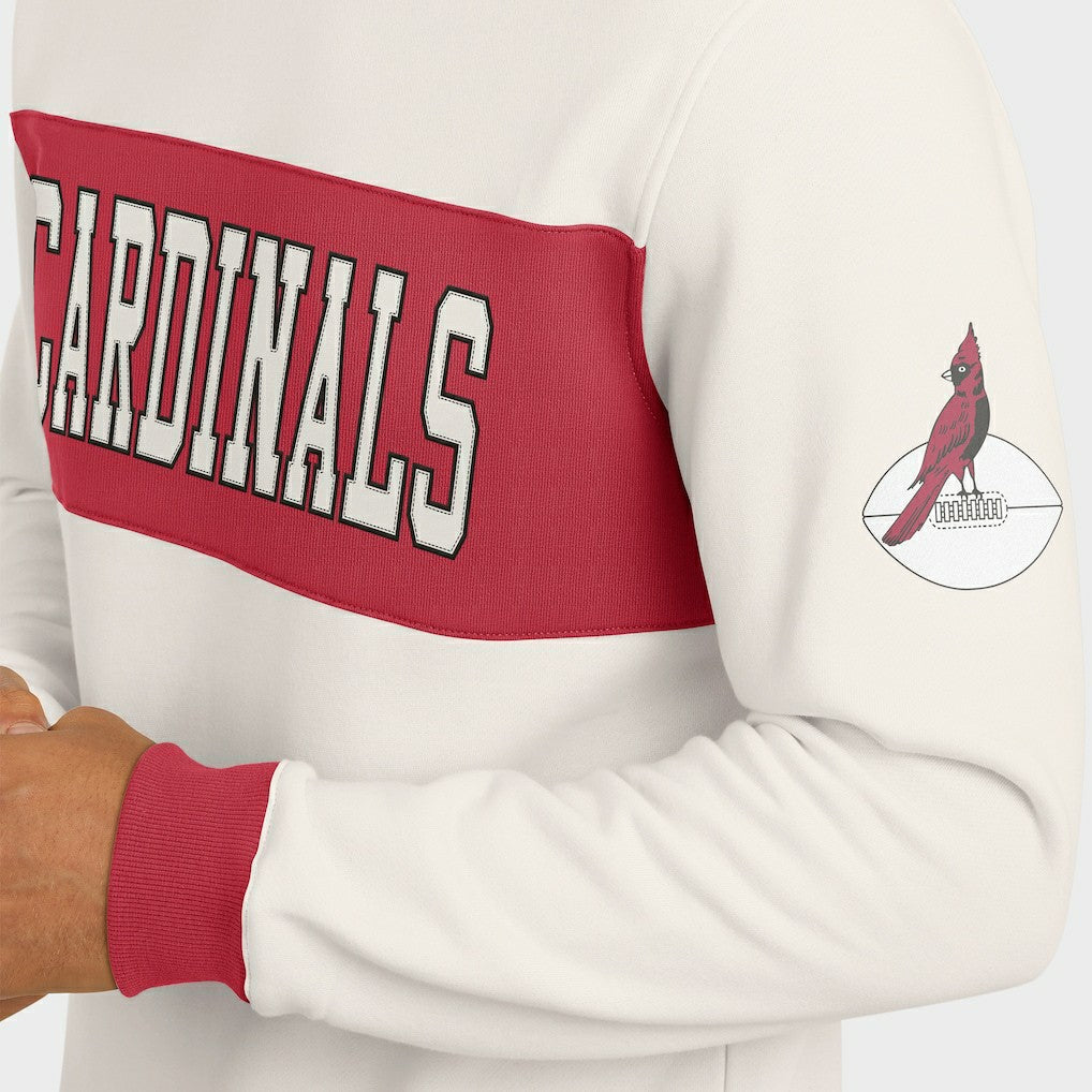 Darius Rucker Collection Colorblock Pullover Sweatshirt - Arizona Cardinals Pullover