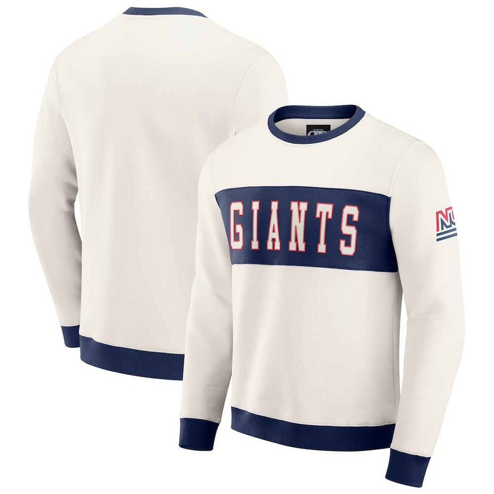 Darius Rucker Collection Colorblock Pullover Sweatshirt - New York Giants Pullover