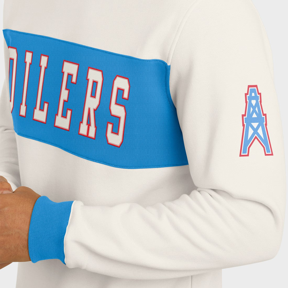 Darius Rucker Collection Colorblock Pullover Sweatshirt - Tennessee Titans Pullover