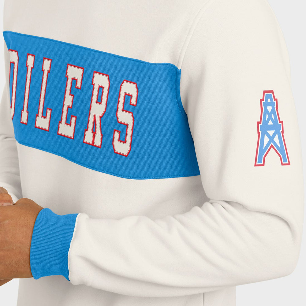 Darius Rucker Collection Colorblock Pullover Sweatshirt - Tennessee Titans Pullover