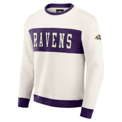 Darius Rucker Collection Colorblock Pullover Sweatshirt - Baltimore Ravens Pullover