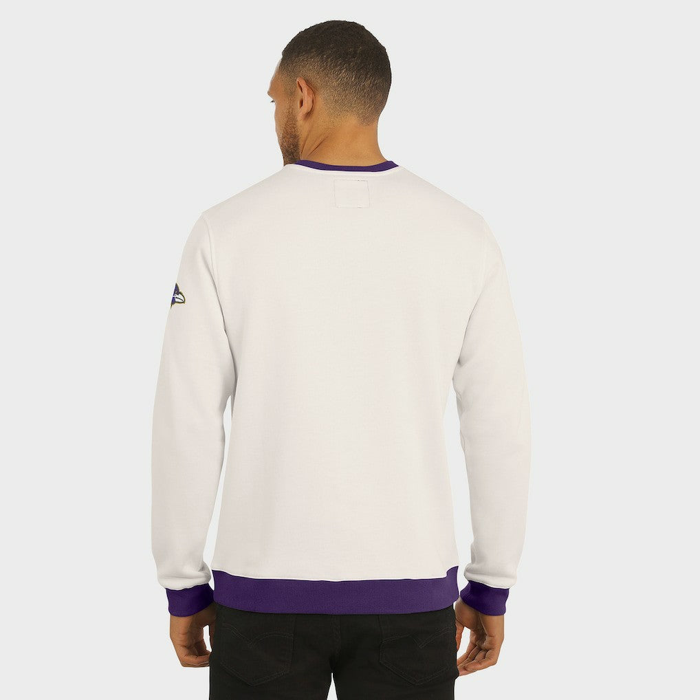 Darius Rucker Collection Colorblock Pullover Sweatshirt - Baltimore Ravens Pullover