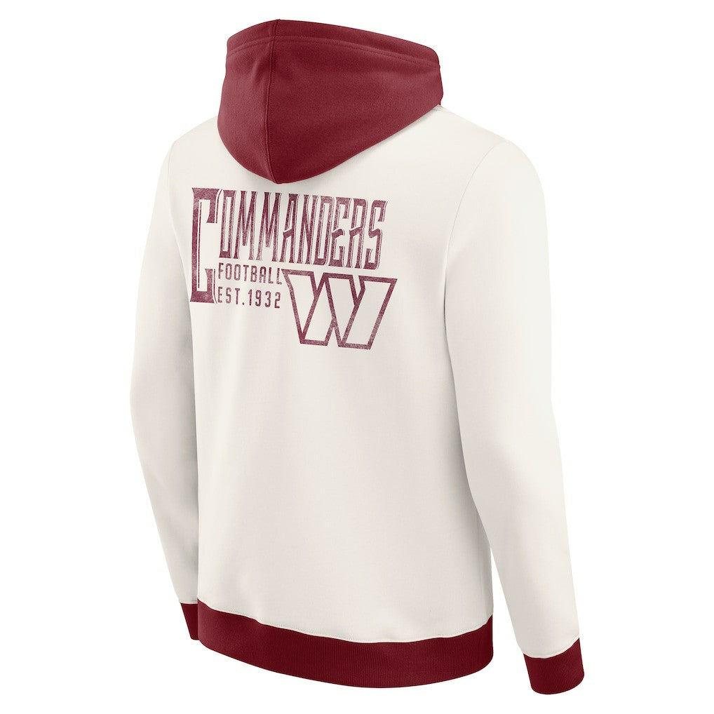 Darius Rucker Collection Distressed Graphics Full-Zip Hoodie - Washington Commanders Hoodies