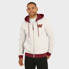 Darius Rucker Collection Distressed Graphics Full-Zip Hoodie - Washington Commanders Hoodies