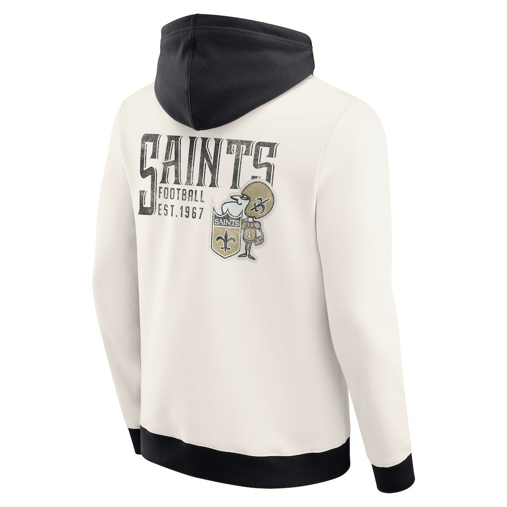 Darius Rucker Collection Distressed Graphics Full-Zip Hoodie - New Orleans Saints Hoodies