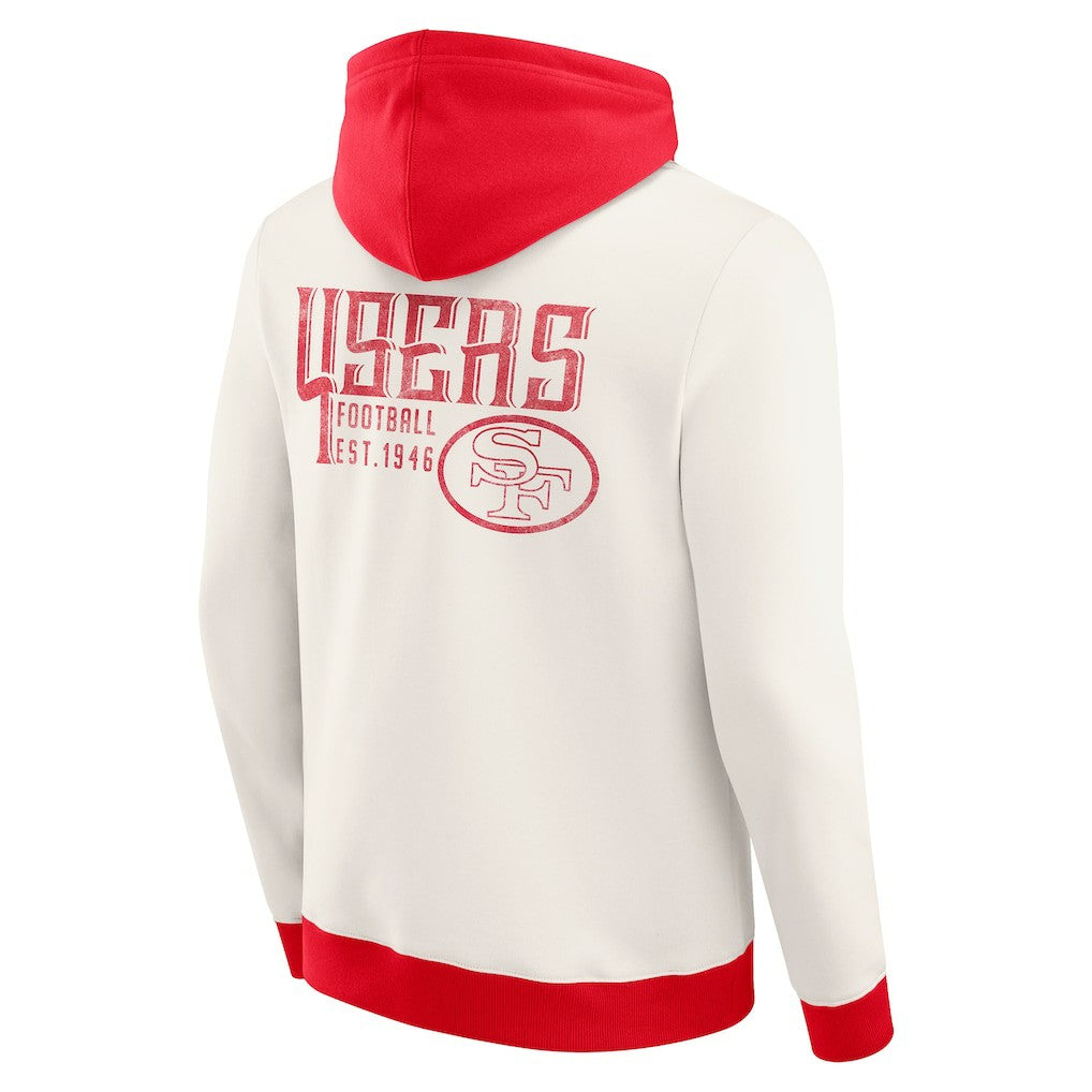Darius Rucker Collection Distressed Graphics Full-Zip Hoodie - San Francisco 49ers Hoodies