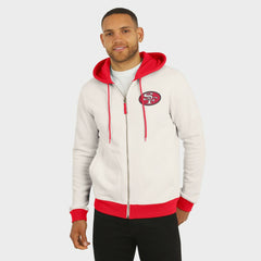 Darius Rucker Collection Distressed Graphics Full-Zip Hoodie - San Francisco 49ers Hoodies