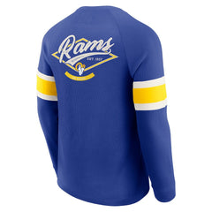 Darius Rucker Collection Waffle-Knit Raglan Long Sleeve Henley T-Shirt - Los Angeles Rams T-shirts