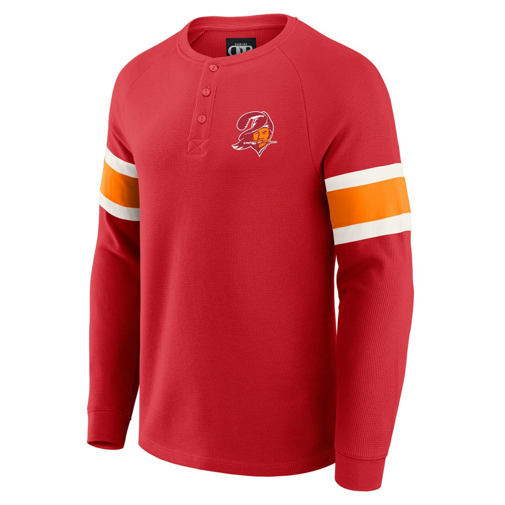 Darius Rucker Collection Waffle-Knit Raglan Long Sleeve Henley T-Shirt - Tampa Bay Buccaneers T-shirts