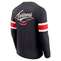 Darius Rucker Collection Waffle-Knit Raglan Long Sleeve Henley T-Shirt - Houston Texans T-shirts