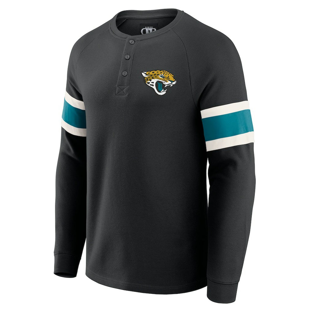 Darius Rucker Collection Waffle-Knit Raglan Long Sleeve Henley T-Shirt - Jacksonville Jaguars T-shirts