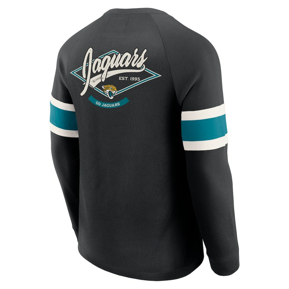 Darius Rucker Collection Waffle-Knit Raglan Long Sleeve Henley T-Shirt - Jacksonville Jaguars T-shirts