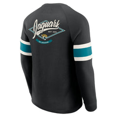 Darius Rucker Collection Waffle-Knit Raglan Long Sleeve Henley T-Shirt - Jacksonville Jaguars T-shirts