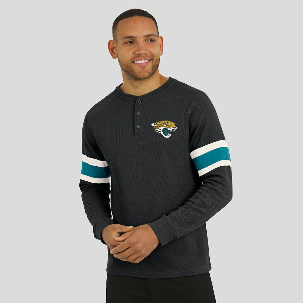 Darius Rucker Collection Waffle-Knit Raglan Long Sleeve Henley T-Shirt - Jacksonville Jaguars T-shirts