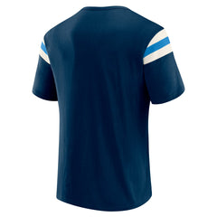 Darius Rucker Collection Football Stripe Sleeve T-Shirt - Tennessee Titans T-shirts