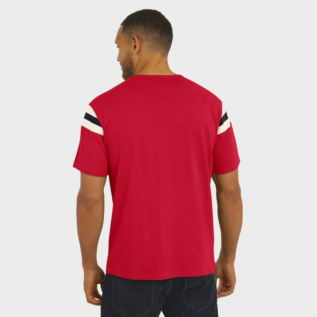 Darius Rucker Collection Football Stripe Sleeve T-Shirt - Arizona Cardinals T-shirts