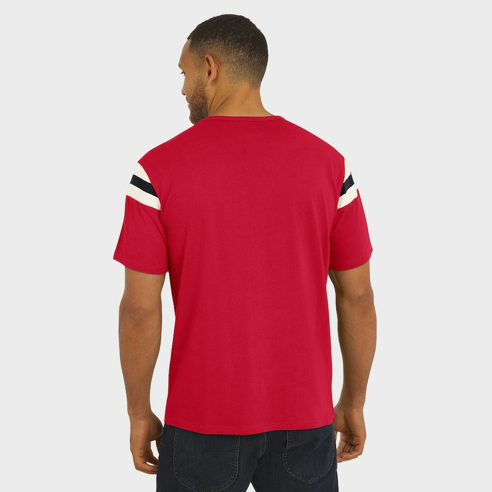 Darius Rucker Collection Football Stripe Sleeve T-Shirt - Arizona Cardinals T-shirts