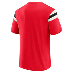 Darius Rucker Collection Football Stripe Sleeve T-Shirt - Kansas City Chiefs T-shirts