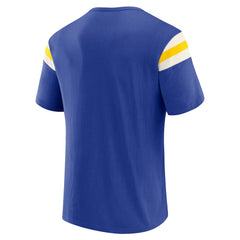Darius Rucker Collection Football Stripe Sleeve T-Shirt - Los Angeles Rams T-shirts