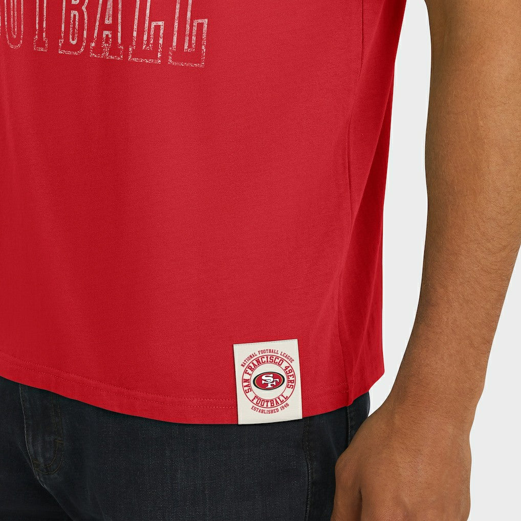 Darius Rucker Collection Football Stripe Sleeve T-Shirt - San Francisco 49ers T-shirts