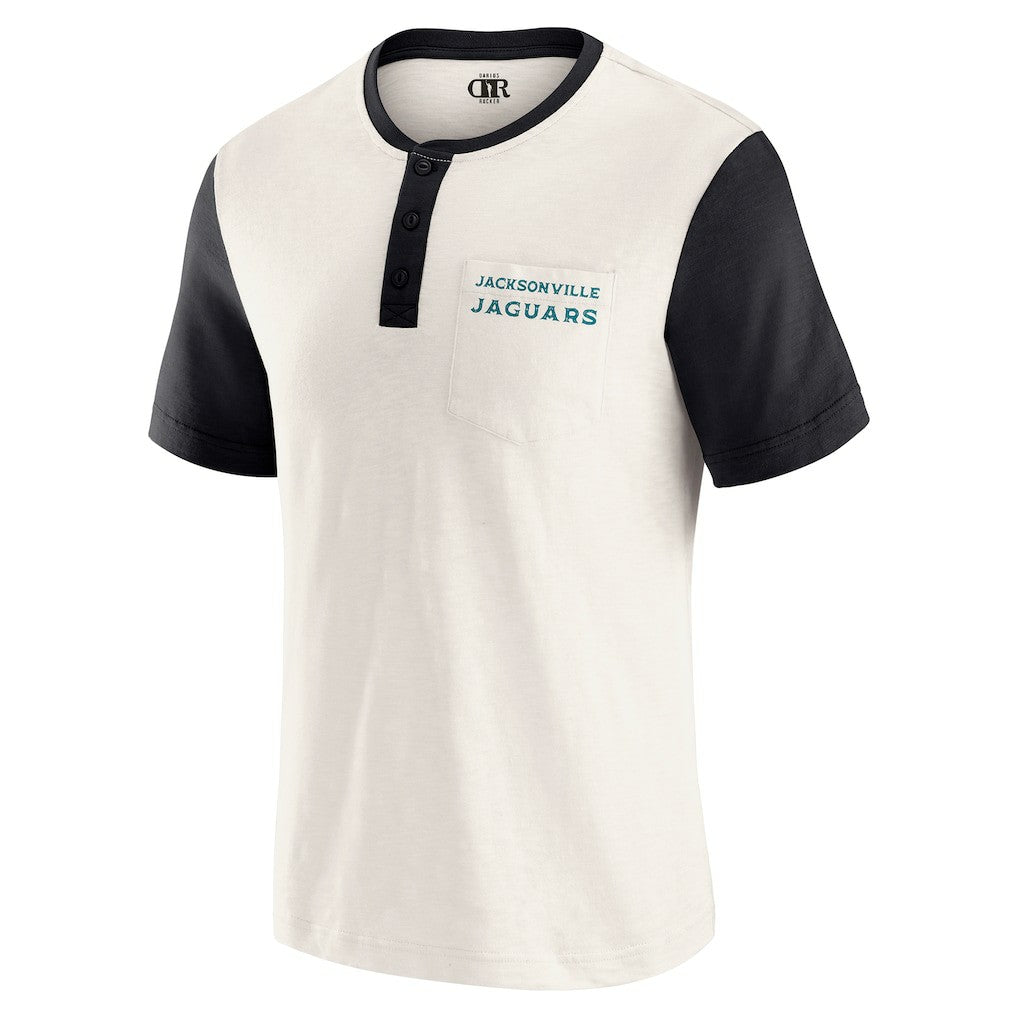 Darius Rucker Collection Henley Colorblock Slub Pocket T-Shirt - Jacksonville Jaguars T-shirts