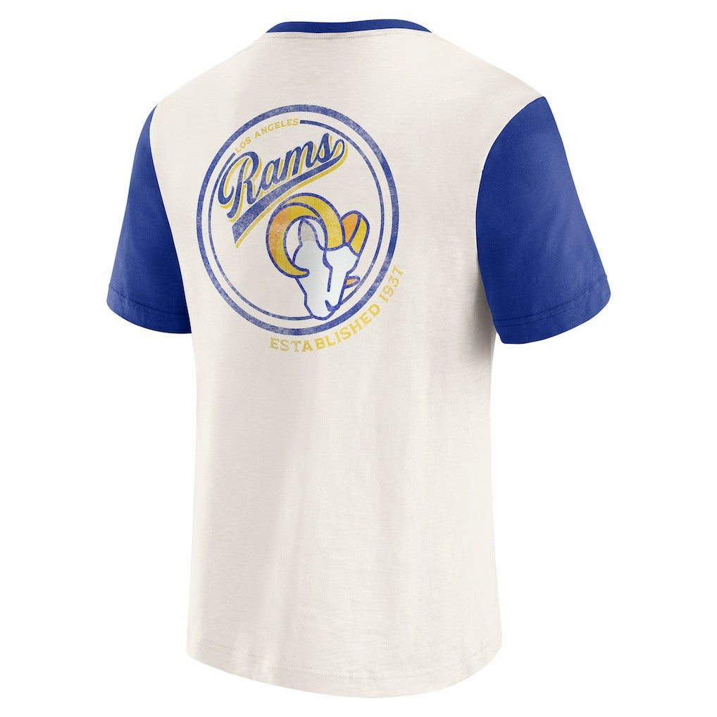 Darius Rucker Collection Henley Colorblock Slub Pocket T-Shirt - Los Angeles Rams T-shirts