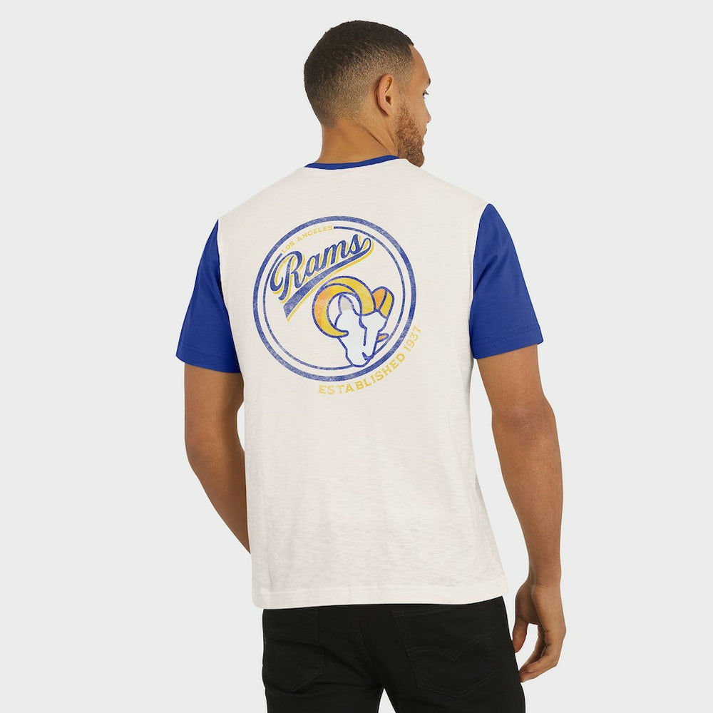 Darius Rucker Collection Henley Colorblock Slub Pocket T-Shirt - Los Angeles Rams T-shirts
