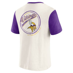 Darius Rucker Collection Henley Colorblock Slub Pocket T-Shirt - Minnesota Vikings T-shirts