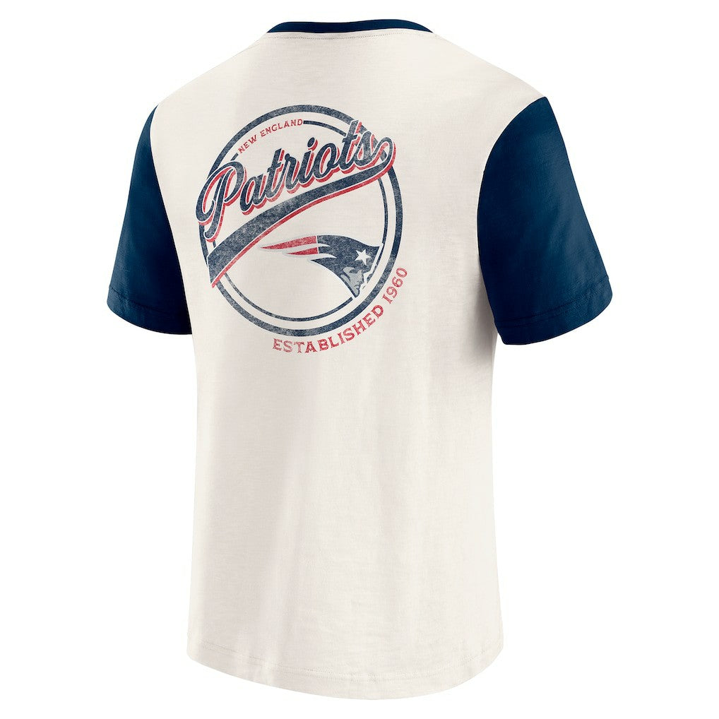 Darius Rucker Collection Henley Colorblock Slub Pocket T-Shirt - New England Patriots T-shirts