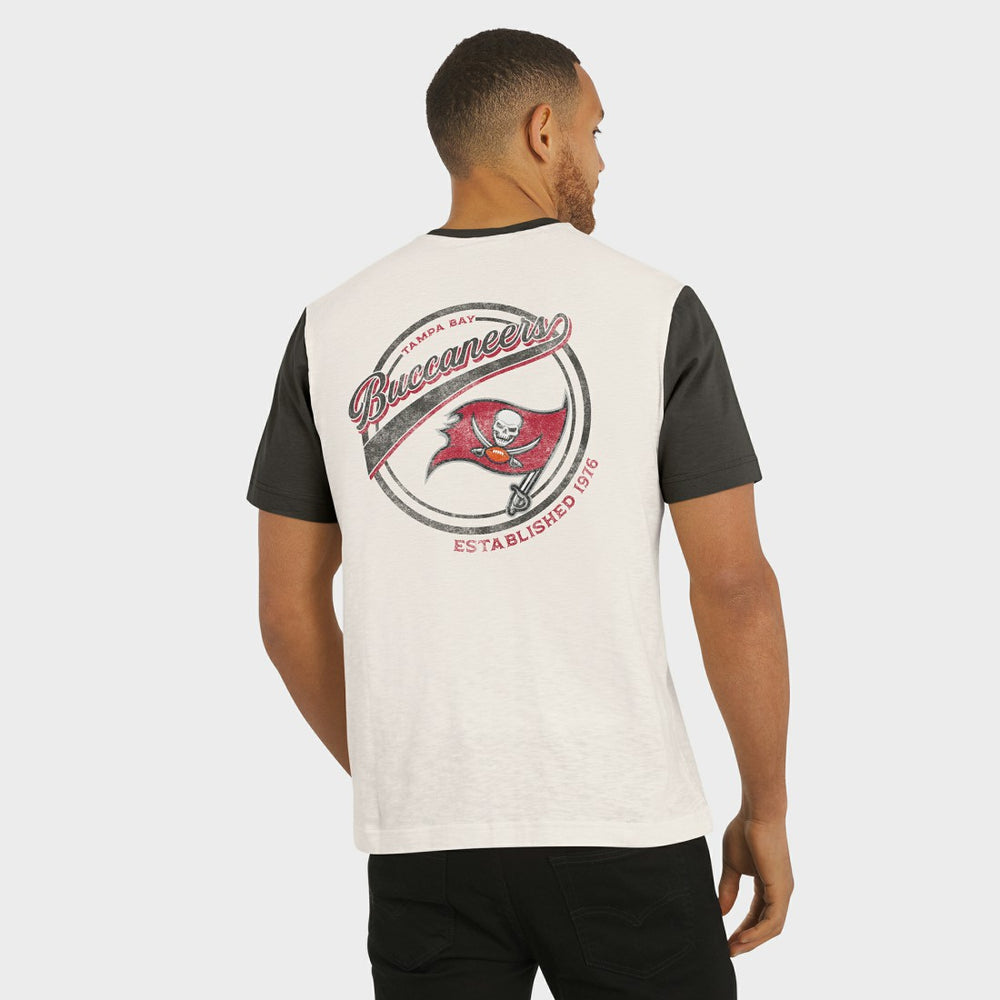 Darius Rucker Collection Henley Colorblock Slub Pocket T-Shirt - Tampa Bay Buccaneers T-shirts